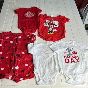 0-3M baby I LOVE CANADA 🇨🇦 LOT!! X5